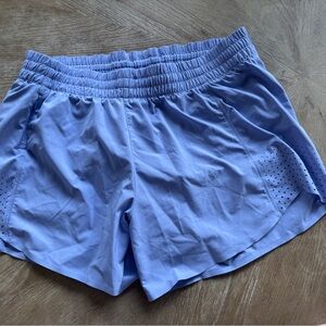 Athleta Blue Athletic Shorts Lightweight Elastic Waist